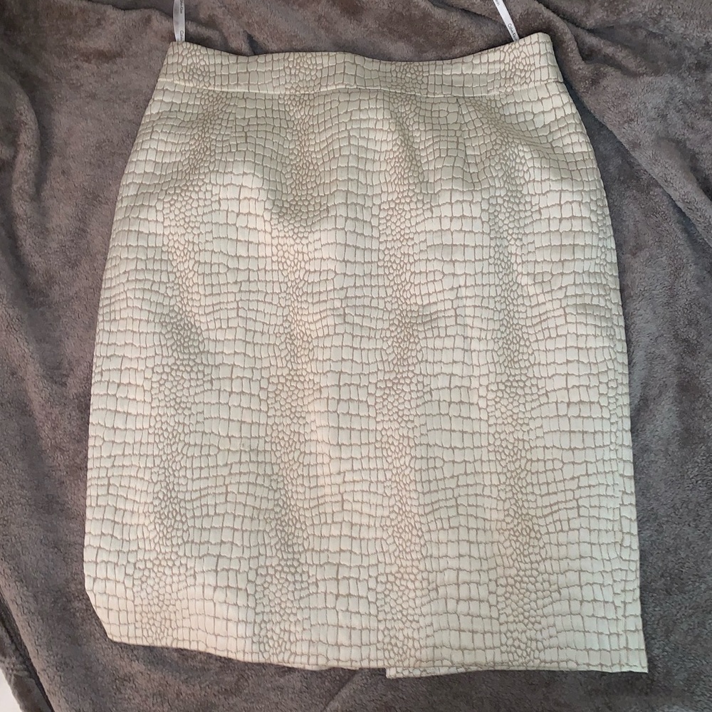 Calvin Klein snake print pencil skirt